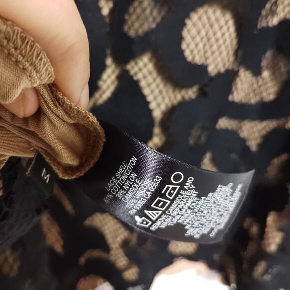 Nic & Zoe Lace Overlay Black Mini Tunic Dress M - Picture 6 of 6